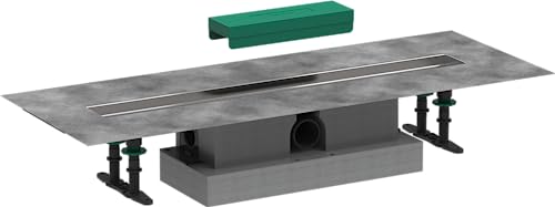 hansgrohe uBox universal Komplettset (Installationsset + Grundkörper) 700mm für Standardinstallation von hansgrohe Duschrinnen Fertigsets (RainDrain Rock und RainDrain Match), Bodenablauf Dusche von hansgrohe