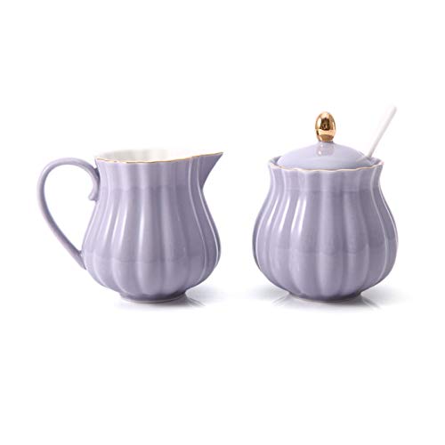 Milchkännchen Europäische Keramikmilch-Jug-Set Retro-Kaffee-Sirup-Jug-Western-Lebensmittel-spezige Spice-Jug-Kürbisform, geeignet für Familiencafés und Restaurants geeignet Milchkanne von hanxiaoyishop