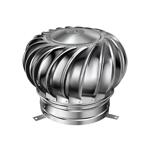 Dachlüfterkappe Aus Edelstahl 304 – Rotierender Windradlüfter Für Schornstein, Rauchabzug Und Dachboden – Stromlos, Rostfrei Und Wetterfest (100–600 Mm)(400mm/15.8in) von haohang