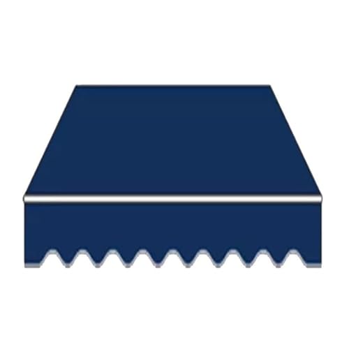 Ersatzstoff Für Einziehbare Terrassenmarkise – Wasserdichter Sonnenschutz, Sonnenschutz Für Türen, Fenster, Terrassen Und Balkone(Blue,10x8ft/300x250cm) von haohang