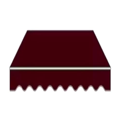 Ersatzstoff Für Einziehbare Terrassenmarkise – Wasserdichter Sonnenschutz, Sonnenschutz Für Türen, Fenster, Terrassen Und Balkone(Burgundy,13x10ft/400x300cm) von haohang