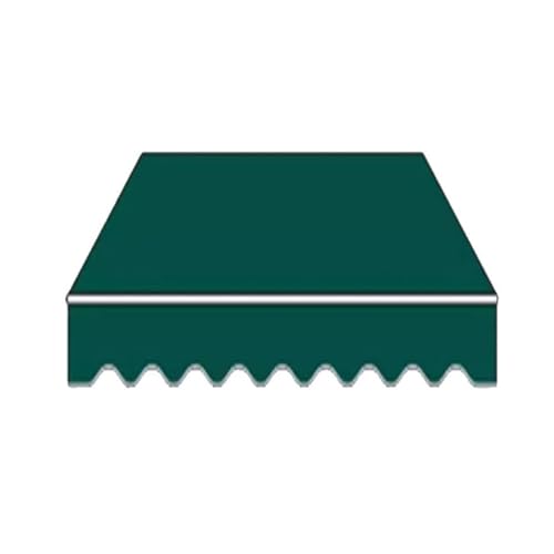 Ersatzstoff Für Einziehbare Terrassenmarkise – Wasserdichter Sonnenschutz, Sonnenschutz Für Türen, Fenster, Terrassen Und Balkone(Green,10x5ft/300x150cm) von haohang