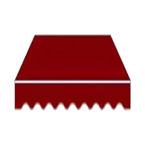Ersatzstoff Für Einziehbare Terrassenmarkise – Wasserdichter Sonnenschutz, Sonnenschutz Für Türen, Fenster, Terrassen Und Balkone(Red,8x6.5ft/250x200cm) von haohang