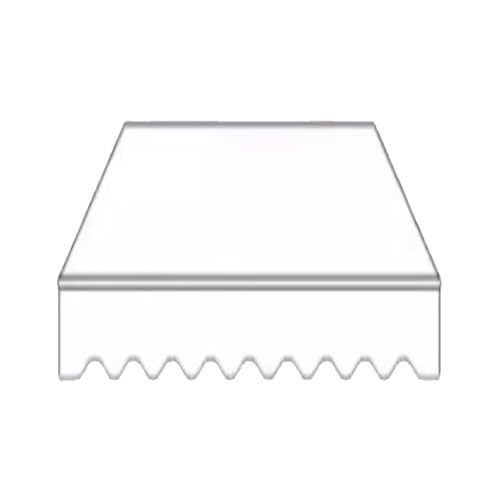 Ersatzstoff Für Einziehbare Terrassenmarkise – Wasserdichter Sonnenschutz, Sonnenschutz Für Türen, Fenster, Terrassen Und Balkone(White,13x5ft/400x150cm) von haohang