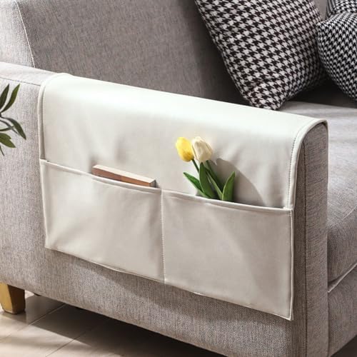 Couch Armlehnen Organizer Fernbedienung Halter Sofa Hängeaufbewahrung Praktisch Storage Tasche Einfarbig Ablage Betttasche Organisator Tasche Sessel Aufbewahrungstasche für Wohnzimmer Schlafzimmer von haozaikeji