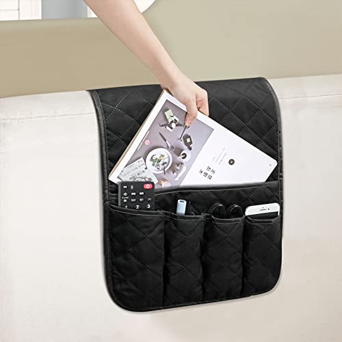 Sofa Armlehnen Organizer Couch Aufbewahrungstasche Praktisch Fernbedienung Halterung Sessel Storage Tasche Einfarbig Ablage Wasserdicht Betttasche Organisator Tasche für Wohnzimmer Schlafzimmer von haozaikeji