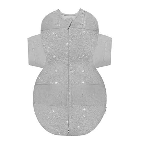 100% Organic SNOO Sleep Sack - Small - Graphite Stars von happiest baby
