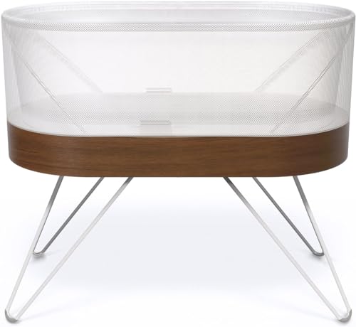 happiest baby SNOO Smart Sleeper Babybett - Nachttisch Krippe mit automatischen Schaukelbewegungen und beruhigendem weißem Rauschen - Ideal für Neugeborene bis 6 Monate - Natürliches Schlaftraining von happiest baby