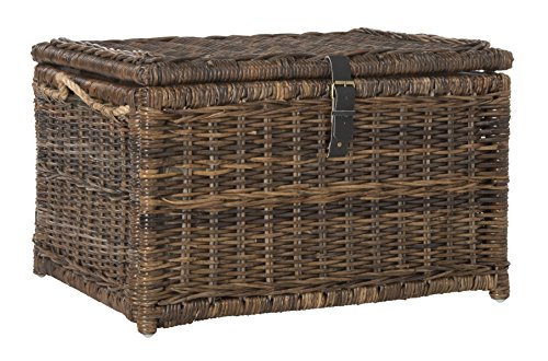 happimess HPM9001B Caden 76 cm Aufbewahrungskorb aus Weidengeflecht für Zuhause, Schlafzimmer, Wohnzimmer, Flur, Braun von happimess