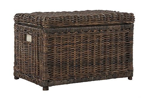 happimess HPM9002A Elijah 76 cm Aufbewahrungskorb aus Weidengeflecht für Zuhause, Schlafzimmer, Wohnzimmer, Flur, Braun von happimess