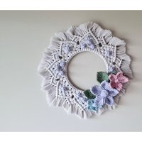 Makramee-Kranz, Kinderzimmer-Kranz, Türkranz, Makramee-Mandala, Blumen-Makramee-Wandbehang, Wandbehang von happinessByB