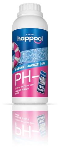 Happool pH Minus Flüssig pH-Senker Für Pool pH-Wert Senken Schwimmbad Pflege 1L von happool