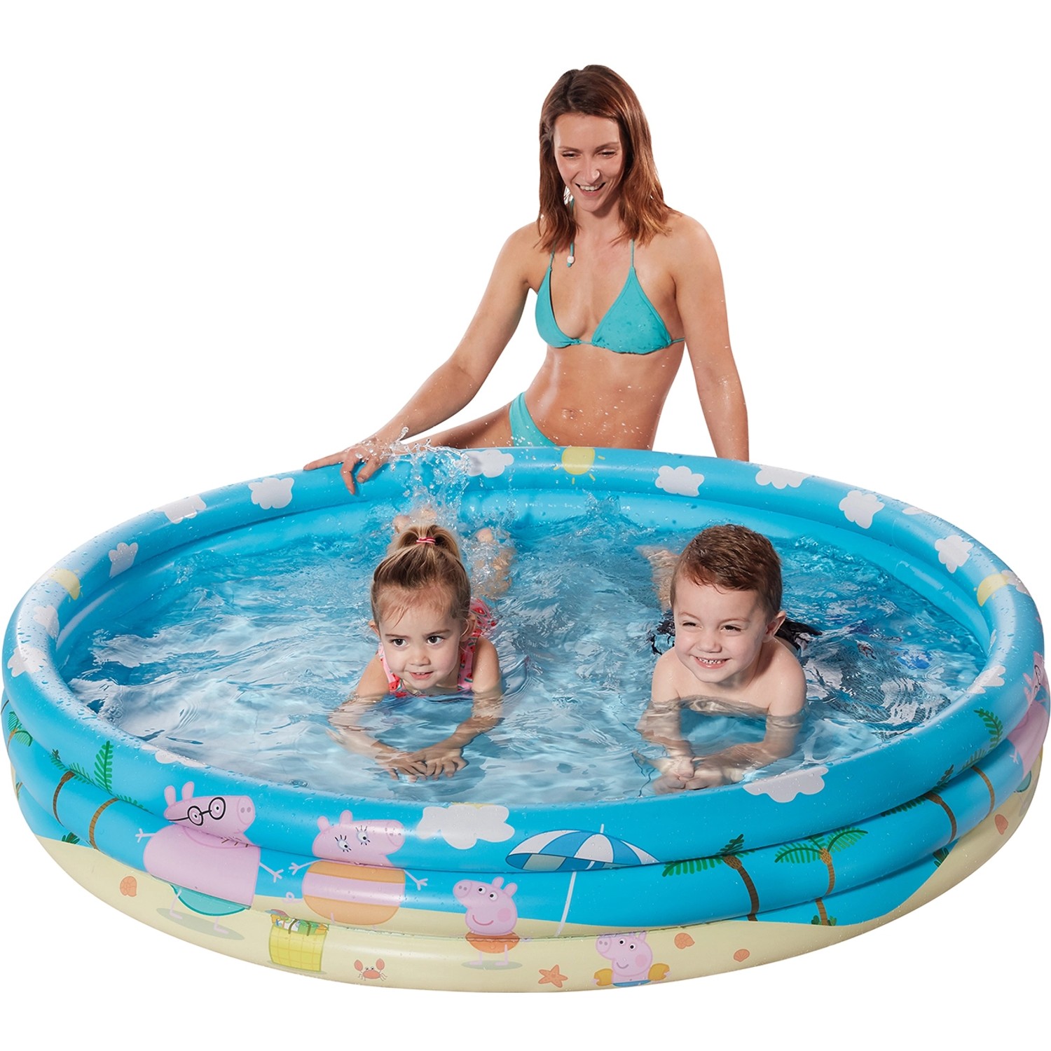 Happy People Peppa Pig 3-Ring Pool Ø 122 cm Happy People Peppa Pig 3-Ring Pool Ø 122 cm von happy people