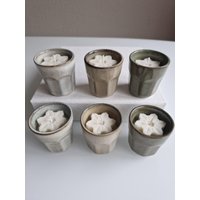 Espresso Kerze I Keramik Becher Im Tassenkerze Nachhaltiges Geschenk Wiederverwendbarer Kaffee Liebhaber von happycandleberlin