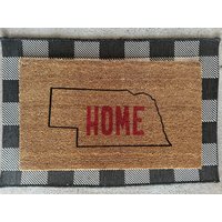 Teppich. Bundesstaat Nebraska von happycrafterz