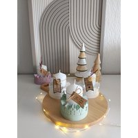 Mini Adventskranz To Go/Häuserkranz Für Teelicht Weihnachtsgeschenk Kleines Mitbringsel Zum Advent Weihnachten Mini Adventskranz To Go/Häuserkranz Für Teelicht Weihnachtsgeschenk Kleines Mitbringsel Zum Advent Weihnachten von happymadebyalex