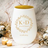Personalisierts Windlicht | Persönliches Geschenk Zur Hochzeit, Verlobung, Jubiläum Gravur Mit Namen Und Datum Teelichthalter Personalisierts Windlicht | Persönliches Geschenk Zur Hochzeit, Verlobung, Jubiläum Gravur Mit Namen Und Datum Teelichthalter von happymuggermany