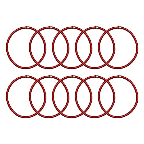 harayaa 10x Trampolin elastisches Seil Hochsprung-Bungee-Seil Spanngurte Bungee-Seil für Zelt, Rot von harayaa