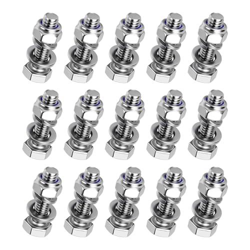 harayaa 15 x M8 x 20 mm Sechskantschrauben, selbstsichernde Muttern, Befestigungsschrauben und Muttern für Autoreparaturen, Heimwerkerprojekte harayaa 15 x M8 x 20 mm Sechskantschrauben, selbstsichernde Muttern, Befestigungsschrauben und Muttern für Autoreparaturen, Heimwerkerprojekte von harayaa