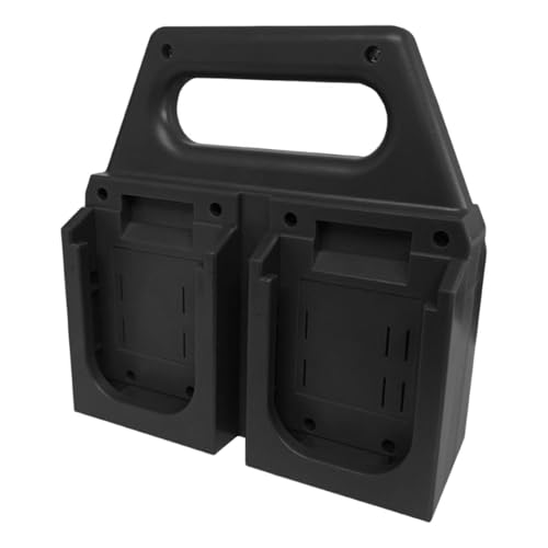 harayaa Batteriehalter, Geräumig, Tragbar, Praktisch für 18 V Batterien, Schwarz von harayaa