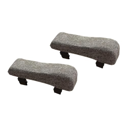 harayaa Bürostuhl Armlehnenpolster Ellbogenhaltsunterstützung Kissen Arm Rest Kissen Gaming Stuhl Arm Pads, Dunkelgrau von harayaa