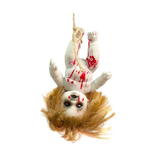 harayaa Gruselige Requisiten, gruselige Puppen zum Aufhängen mit Seil, Spukpuppe, Halloween-Babypuppe für drinnen und draußen, Halloween-Requisite, Mädchen Klein harayaa Gruselige Requisiten, gruselige Puppen zum Aufhängen mit Seil, Spukpuppe, Halloween-Babypuppe für drinnen und draußen, Halloween-Requisite, Mädchen Klein von harayaa