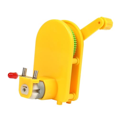 harayaa Handkurbel-Elektrogenerator-Kit Handkurbel-Stromgenerator Lehrmittel Wissenschaftliches Experiment von harayaa