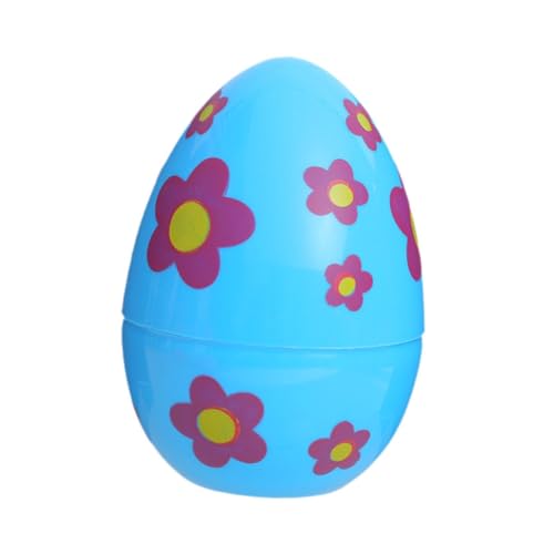 harayaa Jumbo-Ostereier, Osterkörbchenfüller, große dekorative befüllbare Ostereier für DIY-Bastelarbeiten, Ostern, 14,5 cm x 10 cm Eier aus Buntem(Zufällige Stile und Farben von harayaa