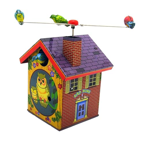 harayaa Uhrwerk Eisen Spielzeug Geschenk Handwerk Vintage Vogelhaus Weißblech Spielzeug für Thanksgiving Day Festival Mittelstücke Winterurlaub harayaa Uhrwerk Eisen Spielzeug Geschenk Handwerk Vintage Vogelhaus Weißblech Spielzeug für Thanksgiving Day Festival Mittelstücke Winterurlaub von harayaa