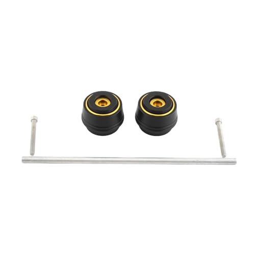 harayaa Vorderachse Crash Protector Rad Gabel Slider Einfache Installation Ersetzen Teile für 368G 350E 350M, Gold von harayaa