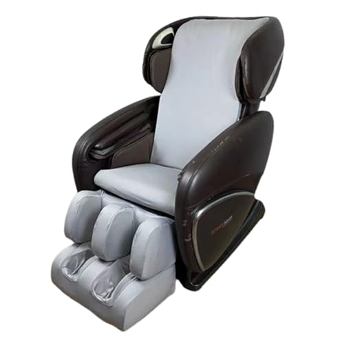hardtry Bezug für Massagesessel,All-Inclusive Abdeckung für Massagesessel Stretch Massagesesselbezug Shiatsu Massagesessel Staubdichter Kratzfeste Bezug SchutzhüLle(Gray,Upper Body+Leg Foot Cover) von hardtry