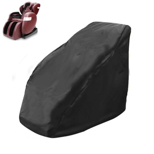 hardtry Ganzkörper Shiatsu Massagesesselbezug,Zero Gravity Bezug für Massagesessel Universell Wasserdichter Kratzfeste SchutzhüLle Abdeckung für Massagesessel Loungesessel(Black,Large) von hardtry