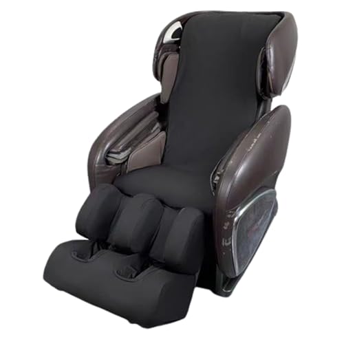 hardtry Massagesessel Uberzug,Abdeckung füR Massagesessel GanzköRper-Shiatsu Staubdichter Stretch Massage Stuhl Abdeckung Einzelliege Schutzbezug Waschen (Color : Black, Size : Whole Body) von hardtry