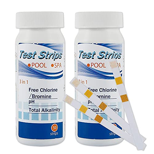 100 Stück Pool PH Teststreifen 3 in 1 Wassertester Spa Teststreifen Teststrips Schwimmbäder Wasserqualitätstest für PH/Chlor/Gesamtalkalinität Wasserqualität für Swimming Pool Spa Thermenlandschaft 100 Stück Pool PH Teststreifen 3 in 1 Wassertester Spa Teststreifen Teststrips Schwimmbäder Wasserqualitätstest für PH/Chlor/Gesamtalkalinität Wasserqualität für Swimming Pool Spa Thermenlandschaft von harupink