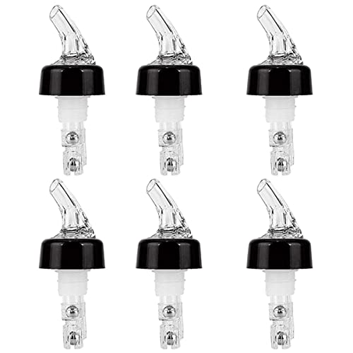 6/10Pcs Automatic Measured Bottle Pourer 30ML Plastic Wine Pourer Clear Quick Measure Whisky Liquid Liquor Wine Cocktail Dispenser for Home Kitchen Restaurant Bar(6PCS) von harupink