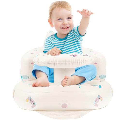 Aufblasbarer Babysitz mit Tablett und Atmungsaktiv für Babys ab 3-36 Monaten,aufblasbarer Babystuhl Enthalten eingebauter Luftpumpe,Sitzhilfe baby mit Rücken und Nackenstütze zum Sitzen lernen Aufblasbarer Babysitz mit Tablett und Atmungsaktiv für Babys ab 3-36 Monaten,aufblasbarer Babystuhl Enthalten eingebauter Luftpumpe,Sitzhilfe baby mit Rücken und Nackenstütze zum Sitzen lernen von harupink