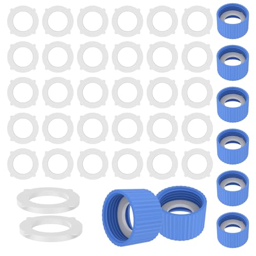 Harupink 8pcs Wasserfilterkupplungskit mit Dichtung für 28 mm externe Flaschenfiltrationsputzkupplung zum Wandercamping von harupink