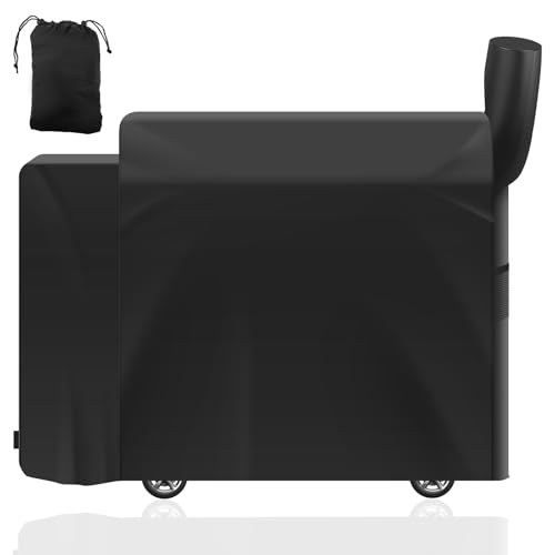 Harupink Grillabdeckung Wetterfest 104×68,5×124cm Grill Abdeckung 600D Oxford-Stoff Gasgrill Abdeckung Wasserdicht Reißfest Windwiderstand UV-Beständigkeit,Langlebigkeit Grill Abdeckhaube,Universelle von harupink