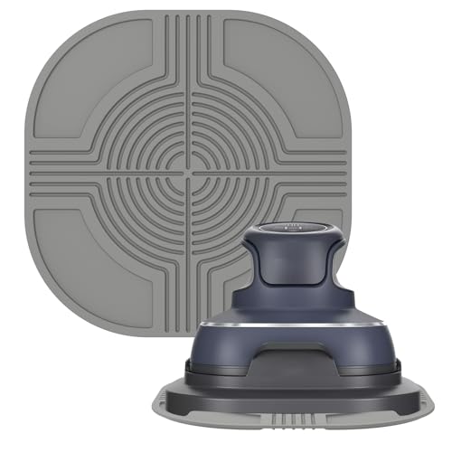 harupink 2pcs luftbraten isolierte Matte für Ninja Crispi Hitzebeständiges Silikonpolster Nicht zu reinigen für die Küchentheke(Grau) von harupink