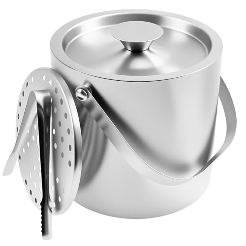 harupink 3L Eiswürfelbehälter mit Deckel Zange und Abstandshalter,Doppelwandig Isoliert Edelstahl Eiskübel,Tragbar eisbehälter,Eiseimer für die Eiswürfel Aufbewahrung harupink 3L Eiswürfelbehälter mit Deckel Zange und Abstandshalter,Doppelwandig Isoliert Edelstahl Eiskübel,Tragbar eisbehälter,Eiseimer für die Eiswürfel Aufbewahrung von harupink