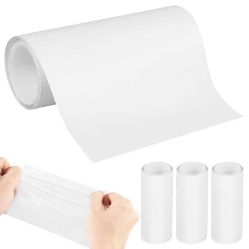 harupink 4 Stück Reparatur-Klebeband 13×150cm Pool Reparatur Klebeband,TPU Reparaturband Hitzebeständiges Wasserdichtes,Unterwasserkleber Flex Tape Für Wasserbett Schwimmbecken Poolfolie Luftmatratze von harupink