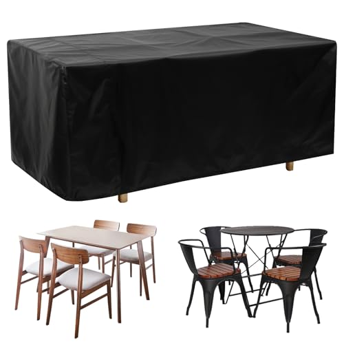 harupink Abdeckung Gartenmöbel Winterfest 170×97×71cm Gartenmöbel Abdeckung Wasserdicht mit Belüftungsöffnungen Oxford Gewebe Abdeckplane für Gartentische Terrassenmöbel Abdeckhaube Gartentisch harupink Abdeckung Gartenmöbel Winterfest 170×97×71cm Gartenmöbel Abdeckung Wasserdicht mit Belüftungsöffnungen Oxford Gewebe Abdeckplane für Gartentische Terrassenmöbel Abdeckhaube Gartentisch von harupink