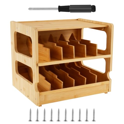 harupink Stapelbares Dosenregal Organizer,3 Ebenen Dosenregal Organizer,Tragbar Dosenspender für Küchenschränke Aufbewahrung oder Arbeitsplatten,Aufbewahrung für 42 Dosen,31.2×25.4×27.4 cm von harupink