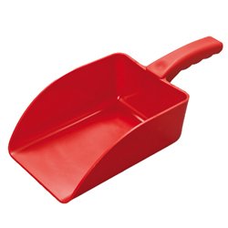 HANDSCHAUFEL GROß,PP ROT,328X136X79MM von haug bürsten