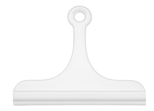 haug bürsten - Glas- und Fliesenabzieher - Farbe: Weiß - Maße: 16,5 x 20 x 0,5 cm - Besatz: Gummilippe - Made in Germany von haug bürsten