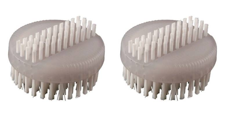 haug bürsten Reinigungsbürsten-Set 2er Set, Grau, Nagelbürste beidseitig verwendbar, harte Borsten - Made in Germany von haug bürsten