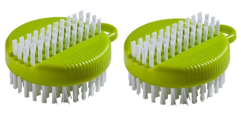 haug bürsten Reinigungsbürsten-Set 2er Set, Grün, Nagelbürste beidseitig verwendbar, harte Borsten - Made in Germany von haug bürsten