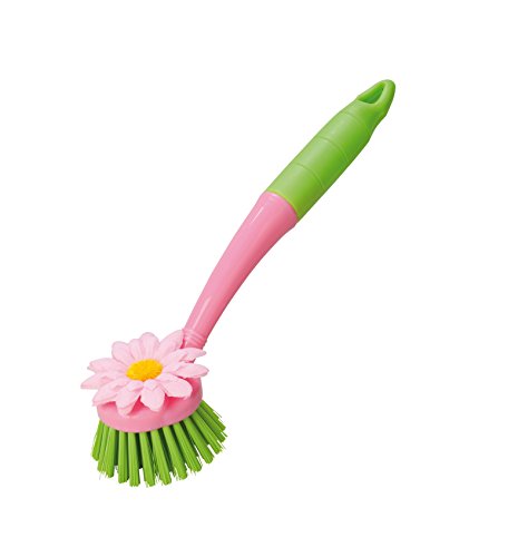 haug bürsten - Spülbürste mit Textilblume - Material: Nylon - Form: Rund - Farbe: Berry/Lime haug bürsten - Spülbürste mit Textilblume - Material: Nylon - Form: Rund - Farbe: Berry/Lime von haug bürsten
