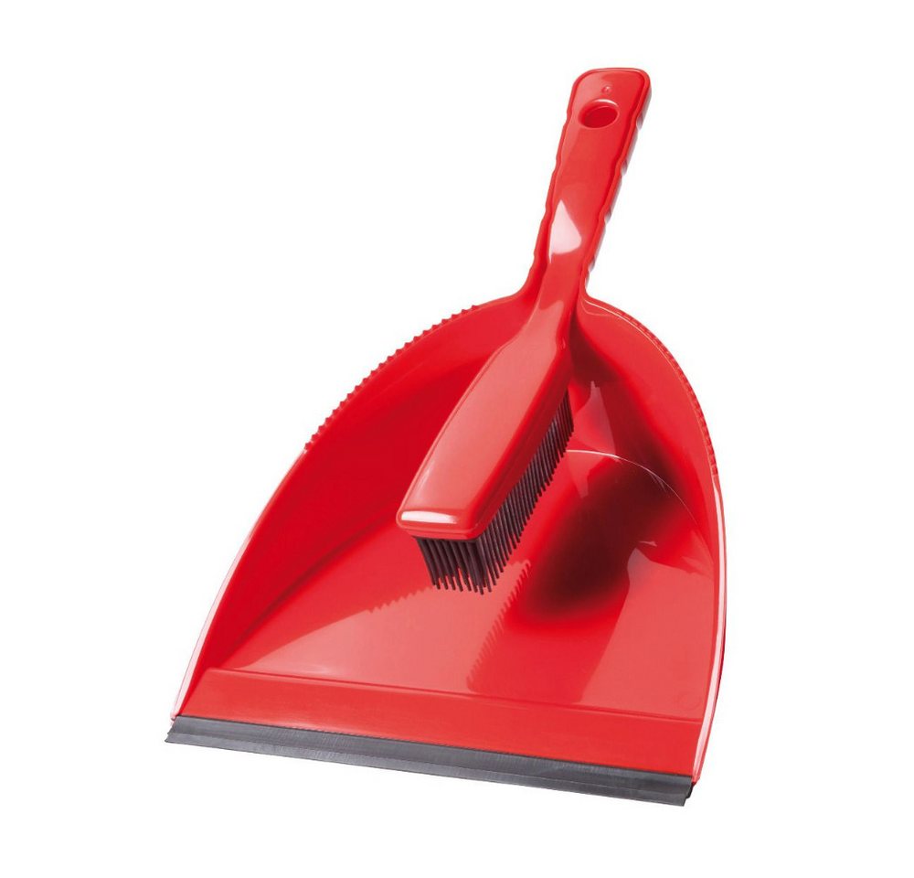 haug bürsten Staubbesen Kehrgarnitur rot - 360 x 250 x 100 - Karton, Packung von haug bürsten