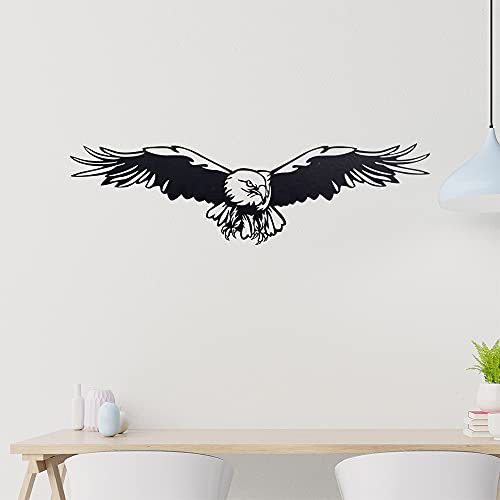 Adler Wandtattoo in 6 Größen - Wandaufkleber Wall Sticker - Dekoration, Küche, Wohnzimmer, Schlafzimmer, Badezimmer von hauptsachebeklebt